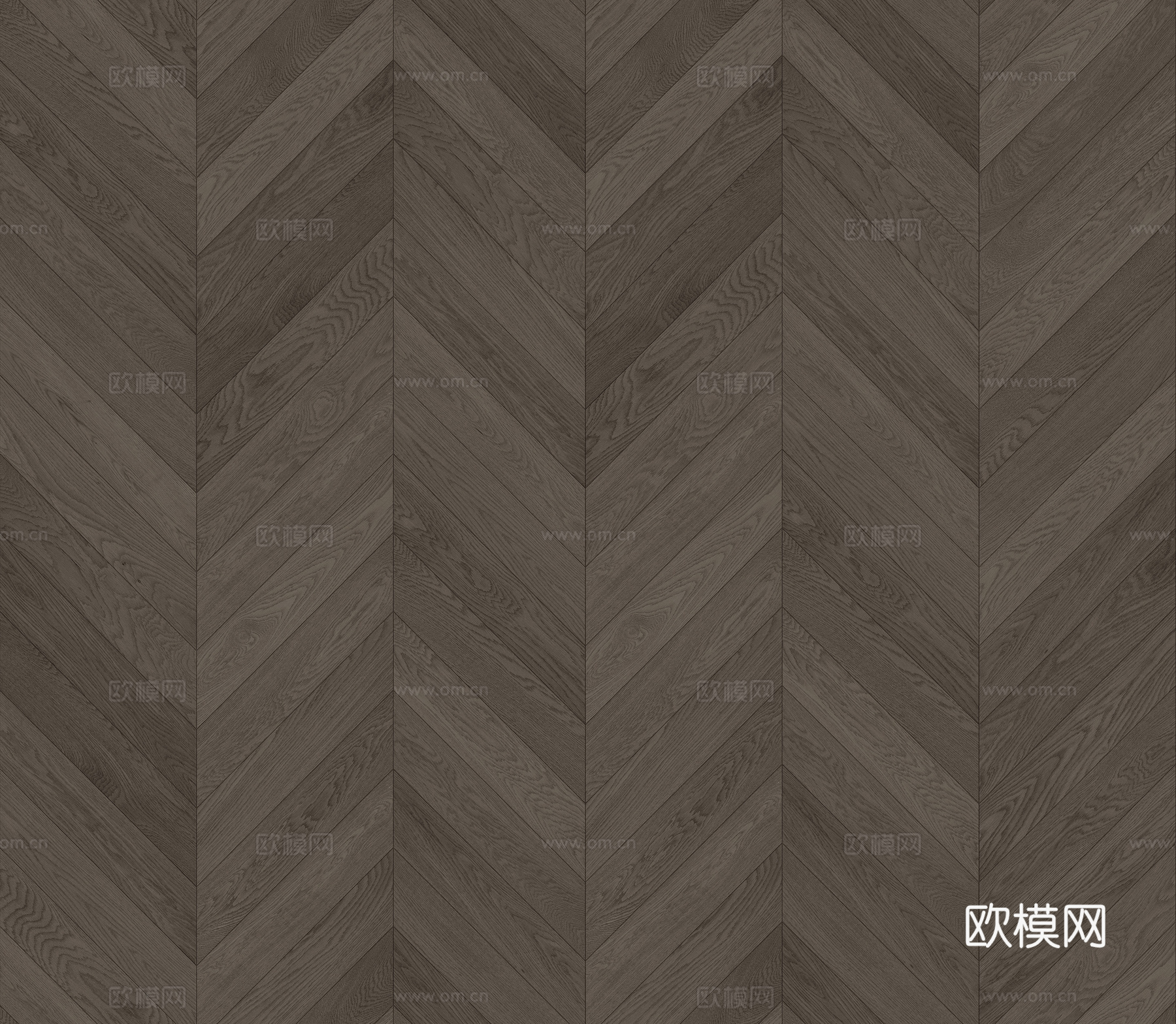 无缝深棕色鱼骨拼人字拼木地板