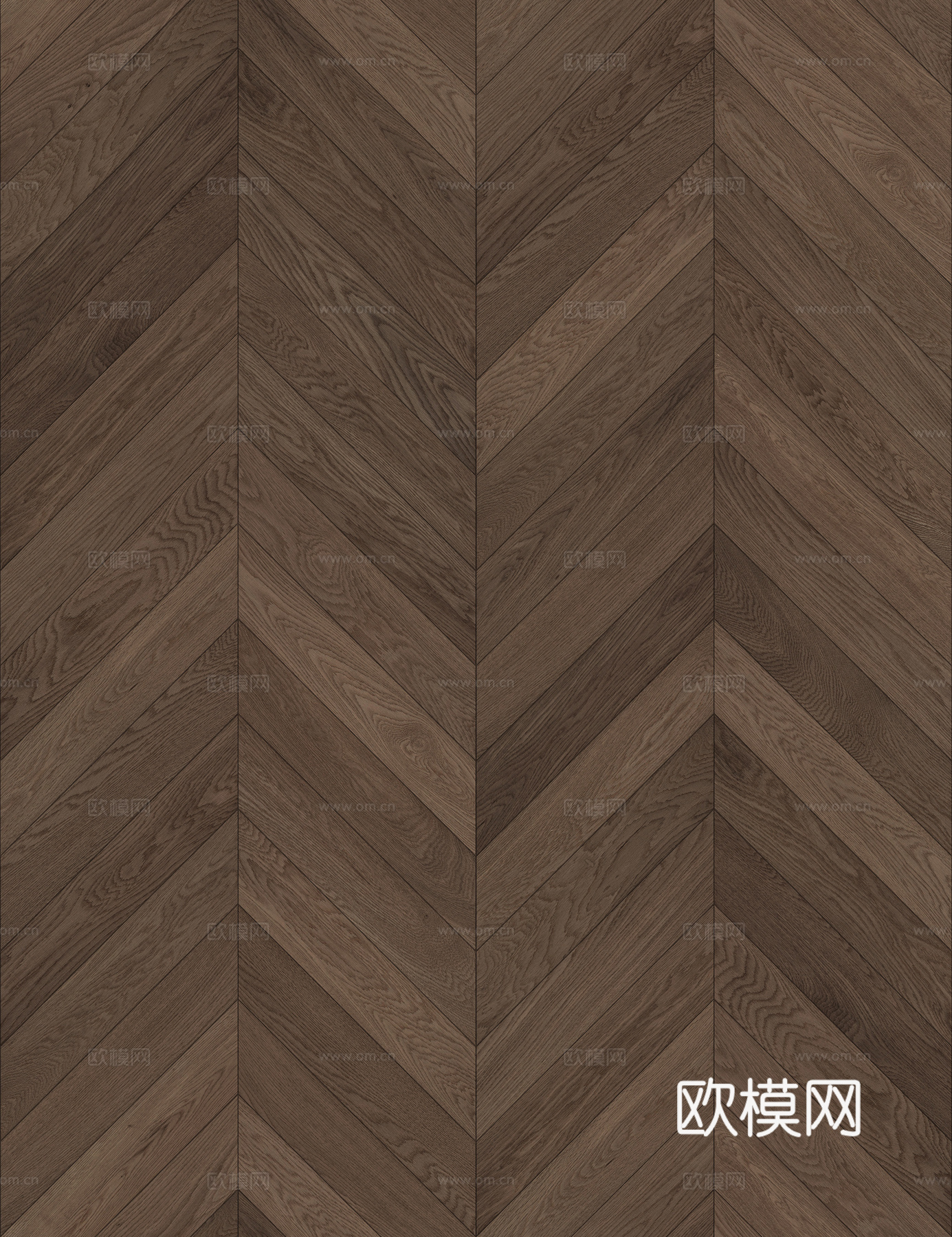 无缝深棕色鱼骨拼人字拼木地板