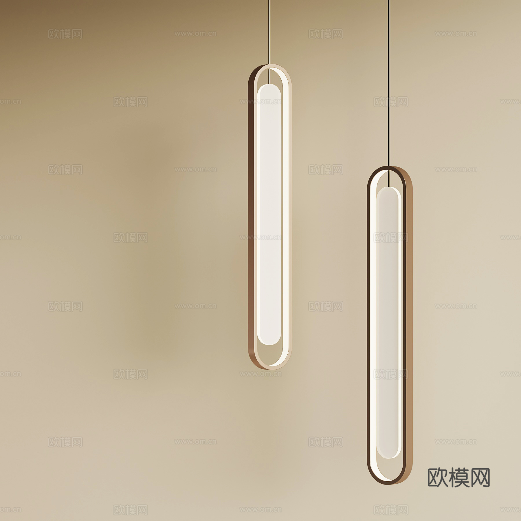 现代意式吊灯 鱼线吊灯su模型