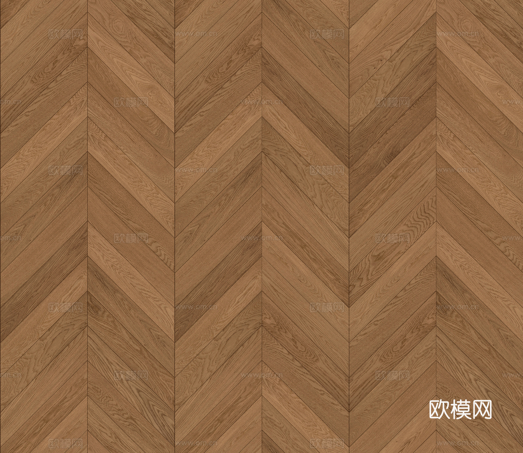 无缝暖茶色鱼骨拼木地板贴图
