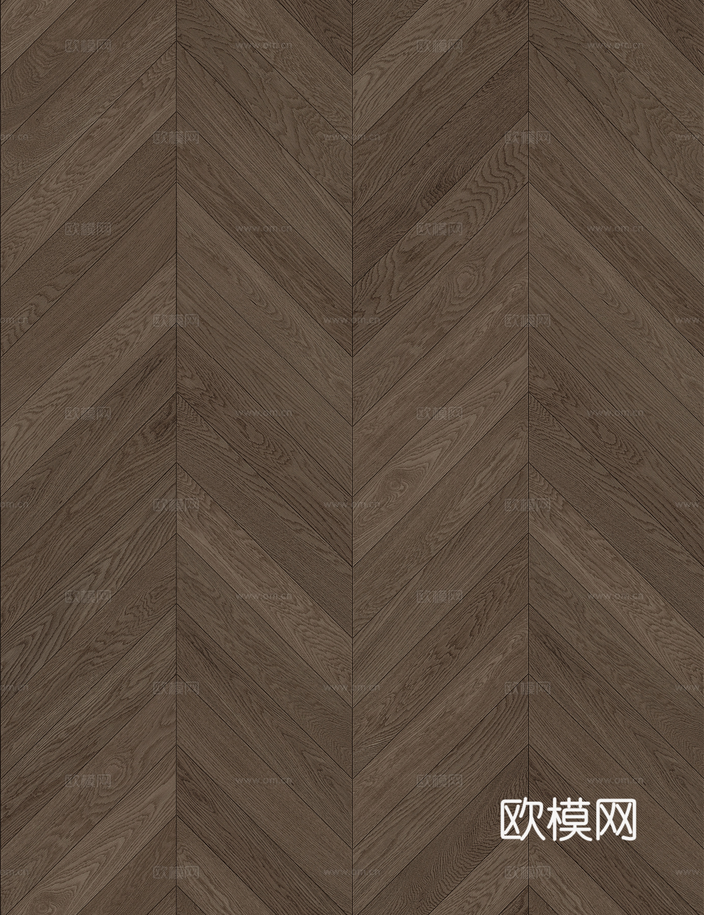 无缝深棕色鱼骨拼人字拼木地板