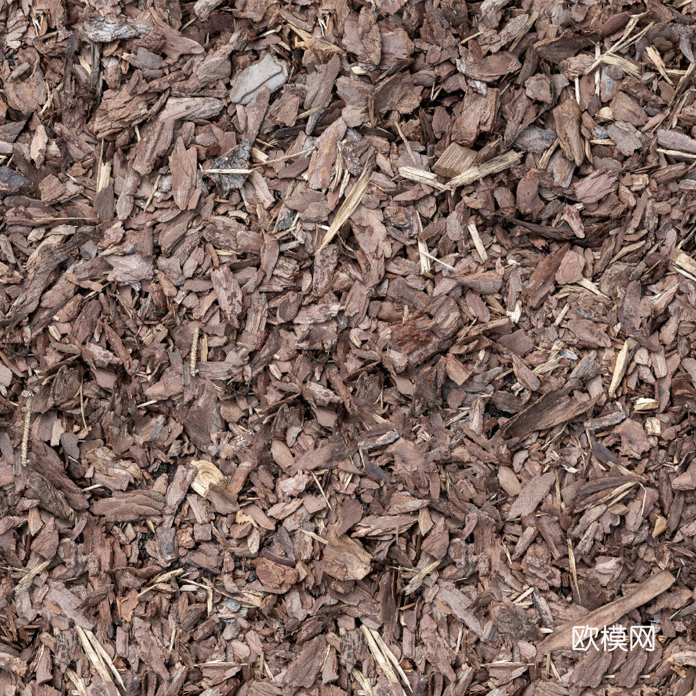 无缝园林景观松树皮 碎树皮地面贴图