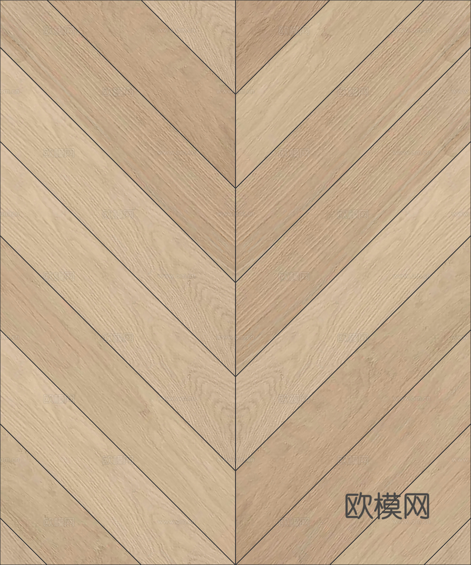 无缝橡木鱼骨拼人字拼木地板