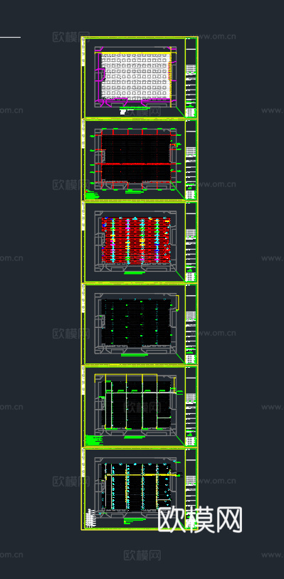 屋顶分布式光伏发电全套cad图纸(含光伏基础布置图)cad施工图