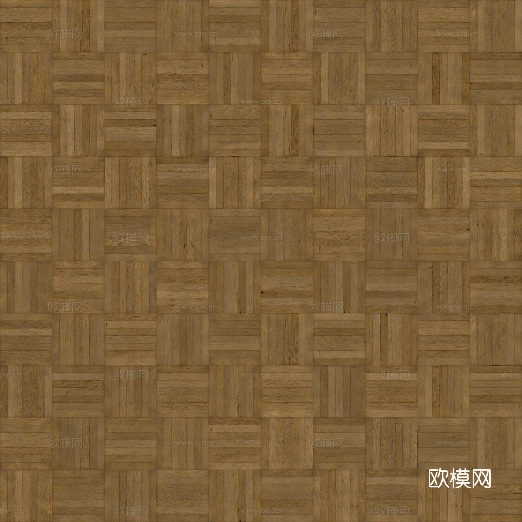 格栅木地板 田子木拼板