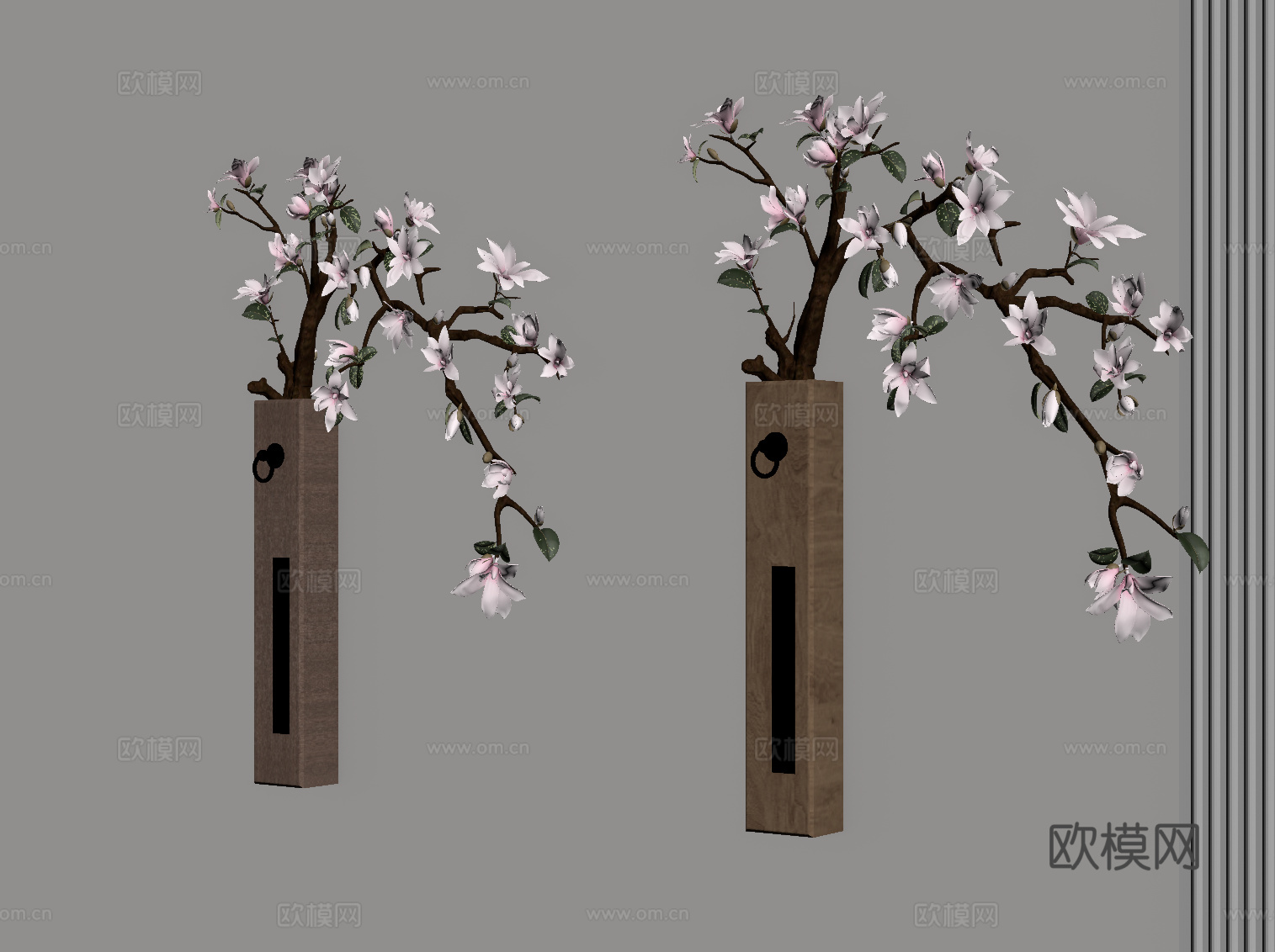 现代中古风挂件 墙饰su模型