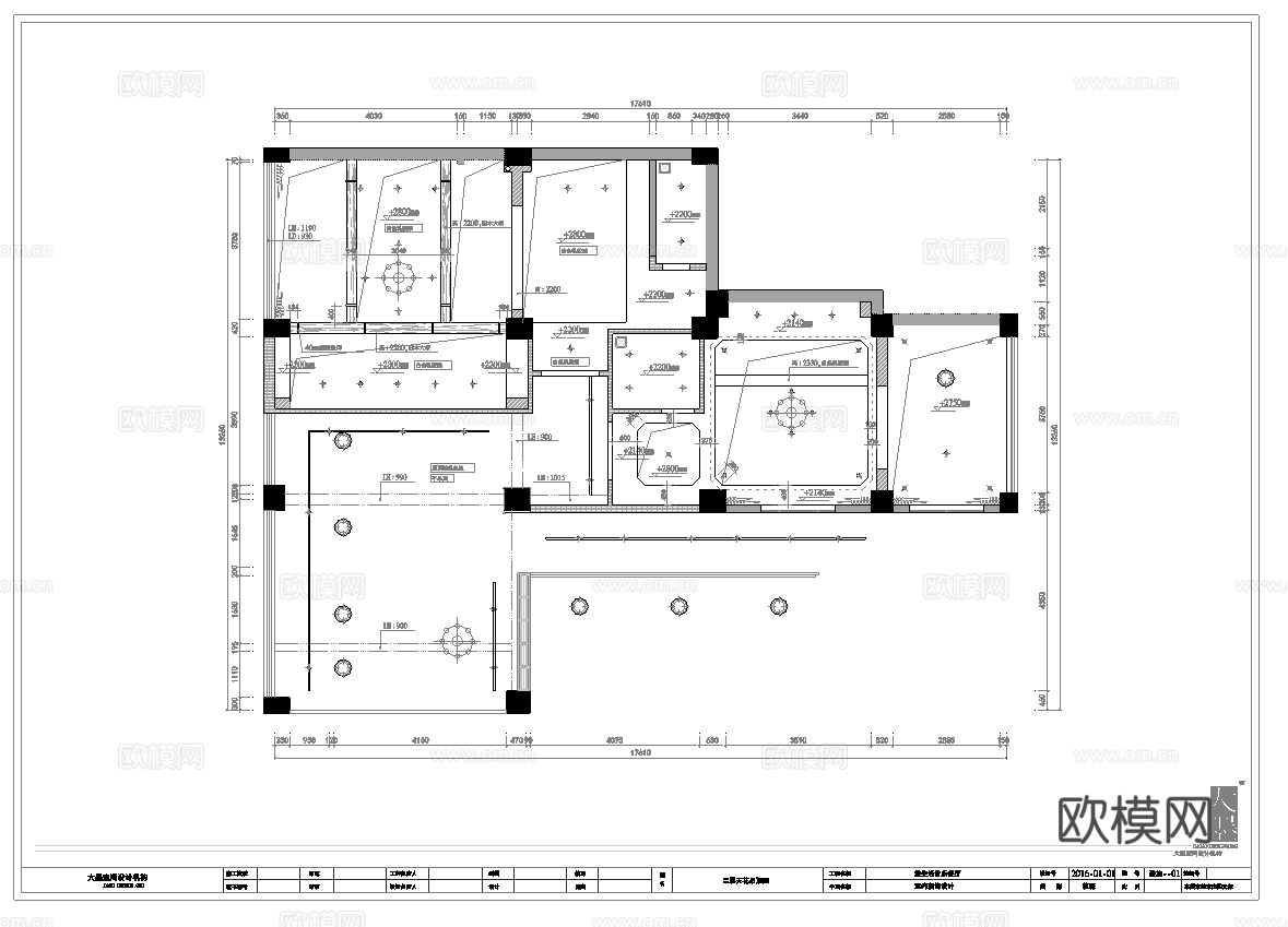 最新全套 音乐餐厅 施工图合集cad施工图