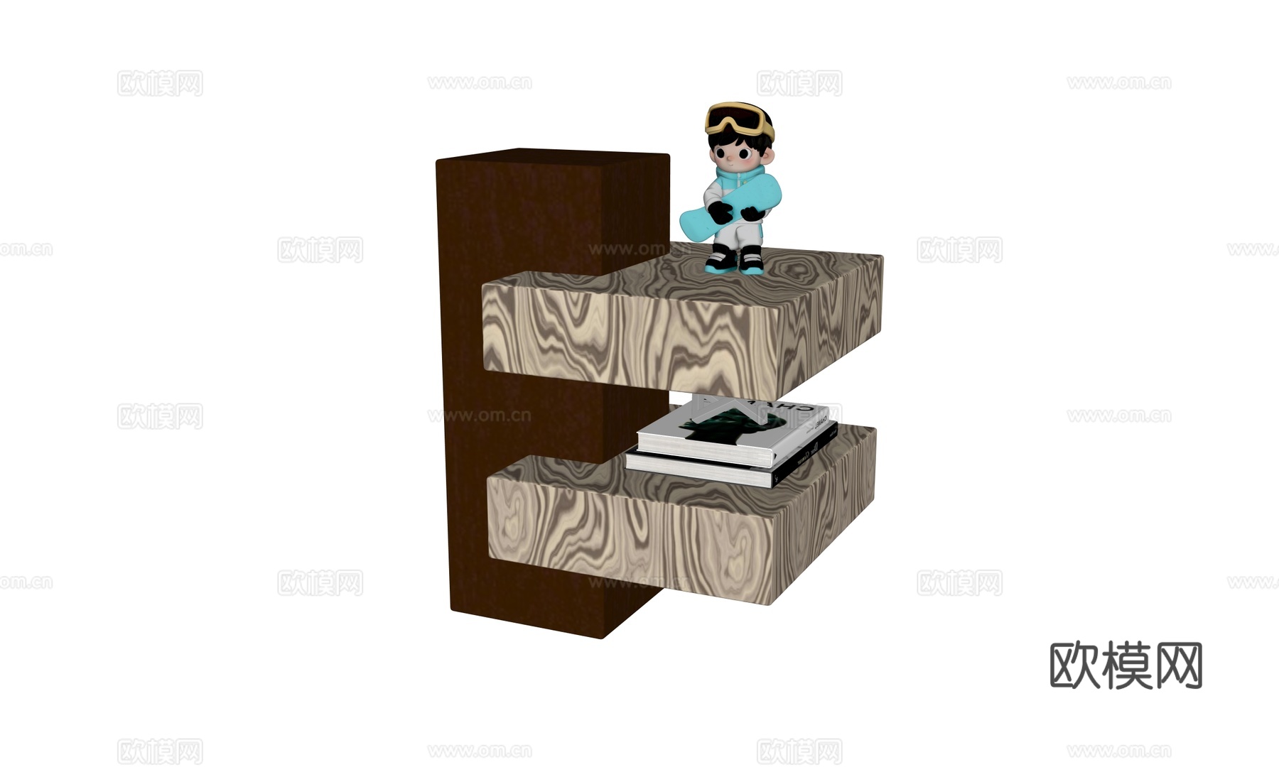 现代儿童角几边几su模型