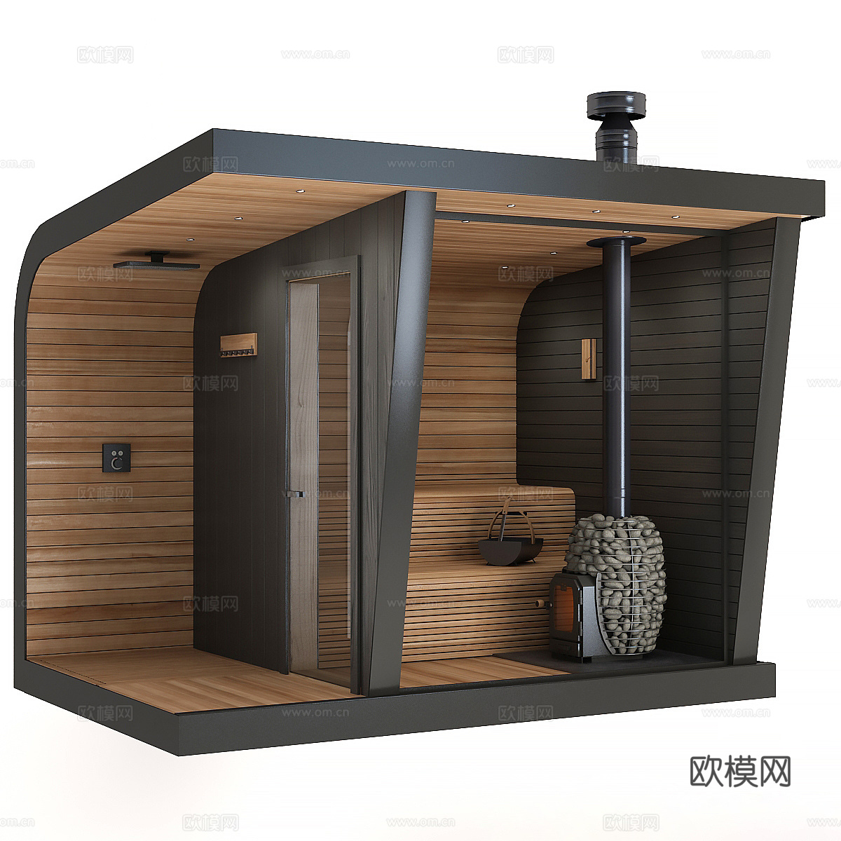 淋浴桑拿3d模型下载
