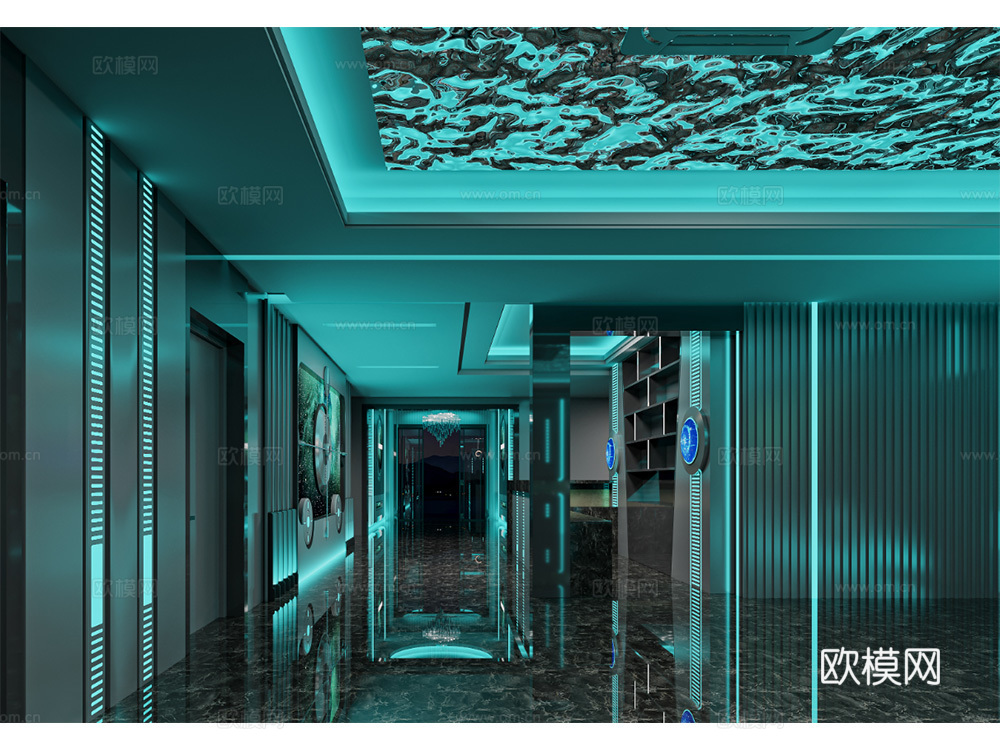 某沐足会所施工图cad施工图