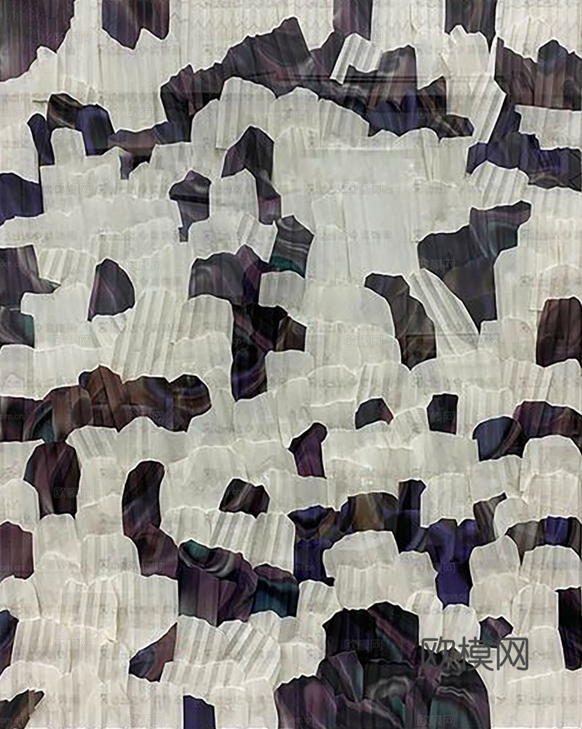 现代轻奢黑白挂画贴图下载