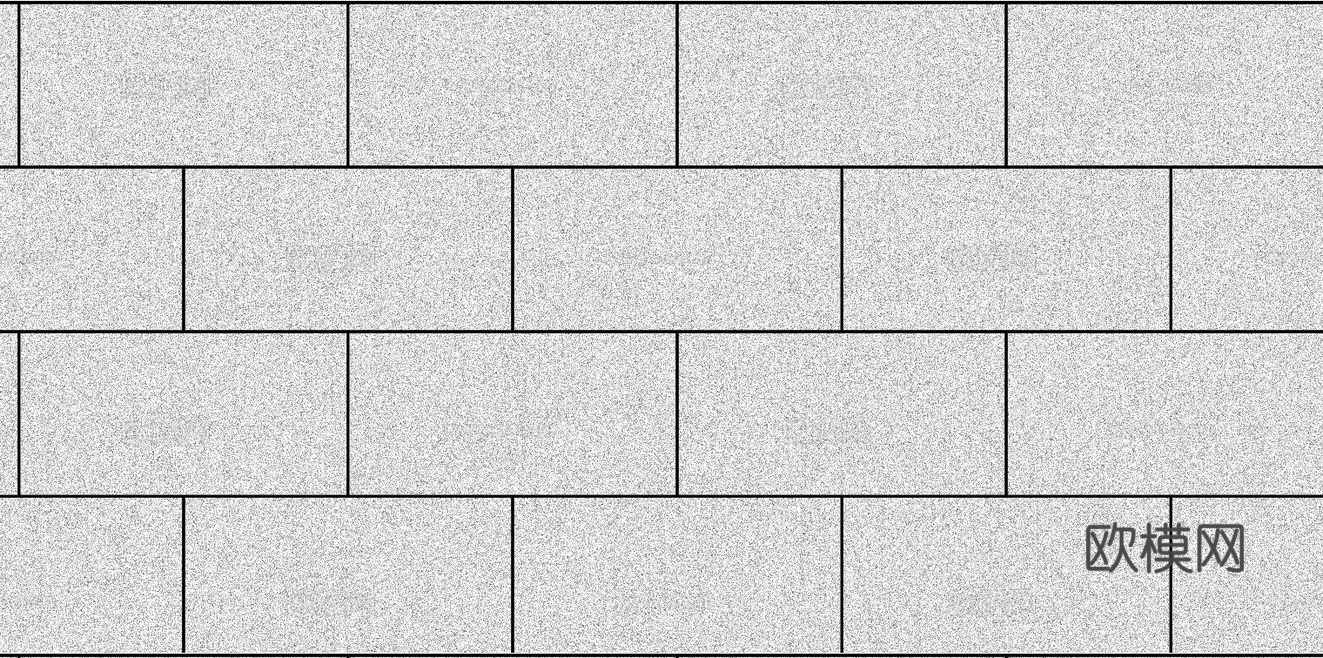 现代无缝浅色工字拼真石漆 外墙漆 砂岩漆贴图