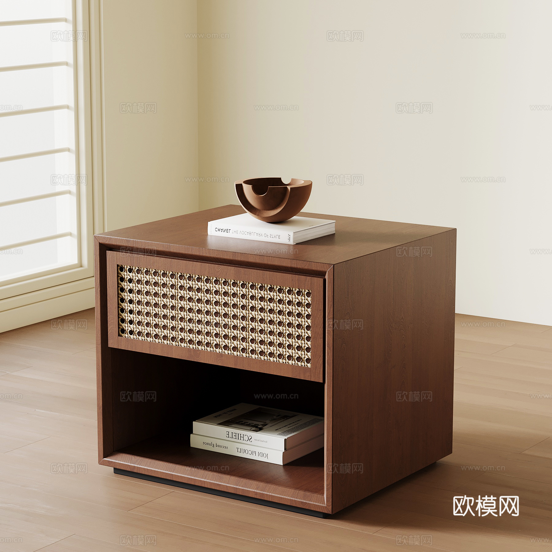 中古床头柜su模型