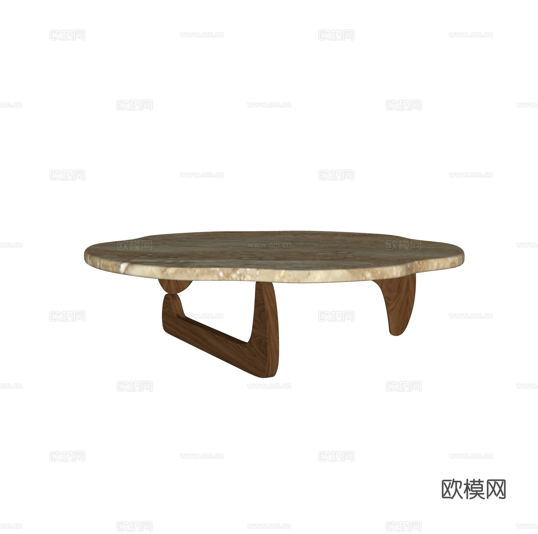 现代异形茶几su模型