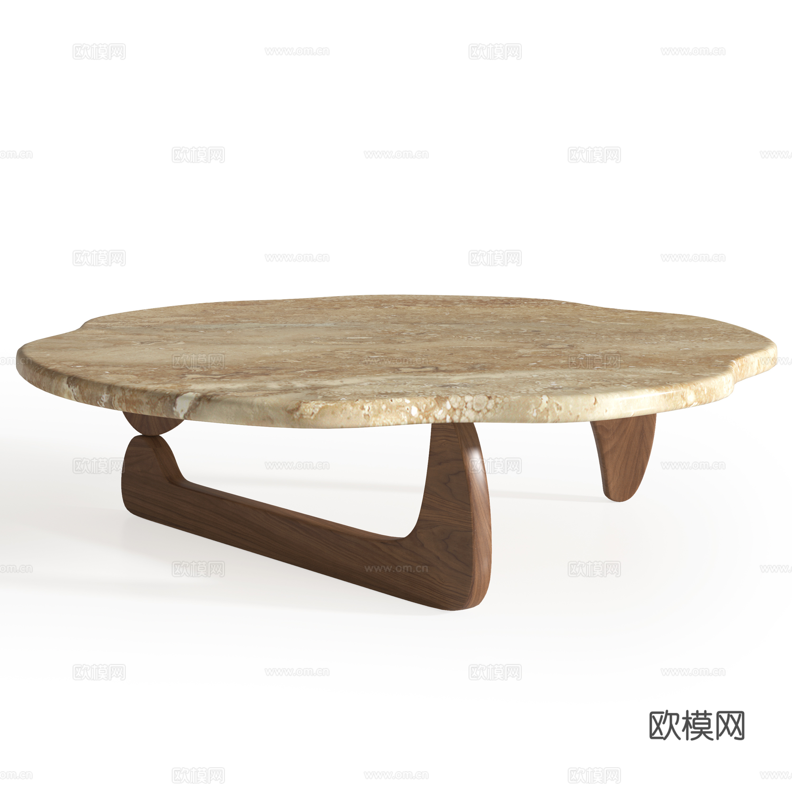 现代异形茶几su模型