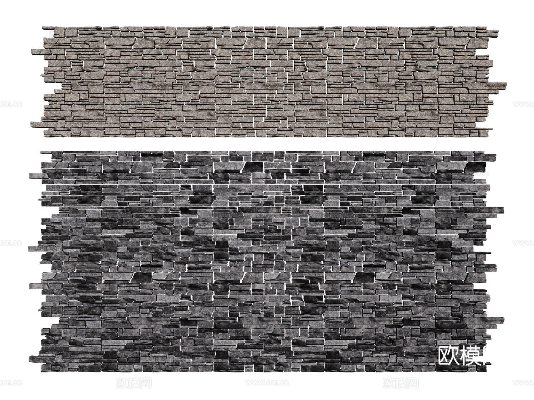 现代背景墙 石头墙 青砖墙 碎石墙 毛石墙su模型