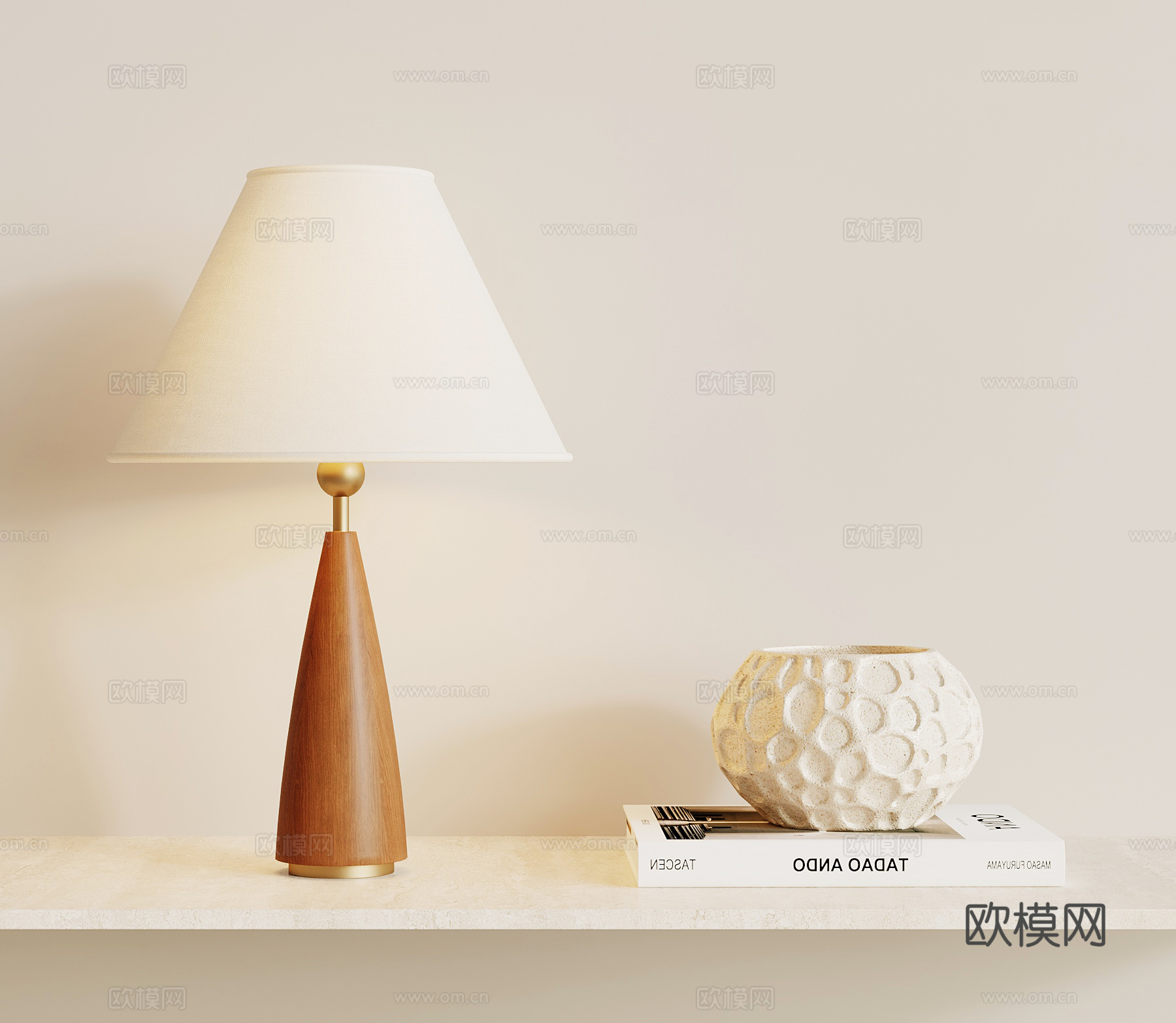 法式中古台灯su模型