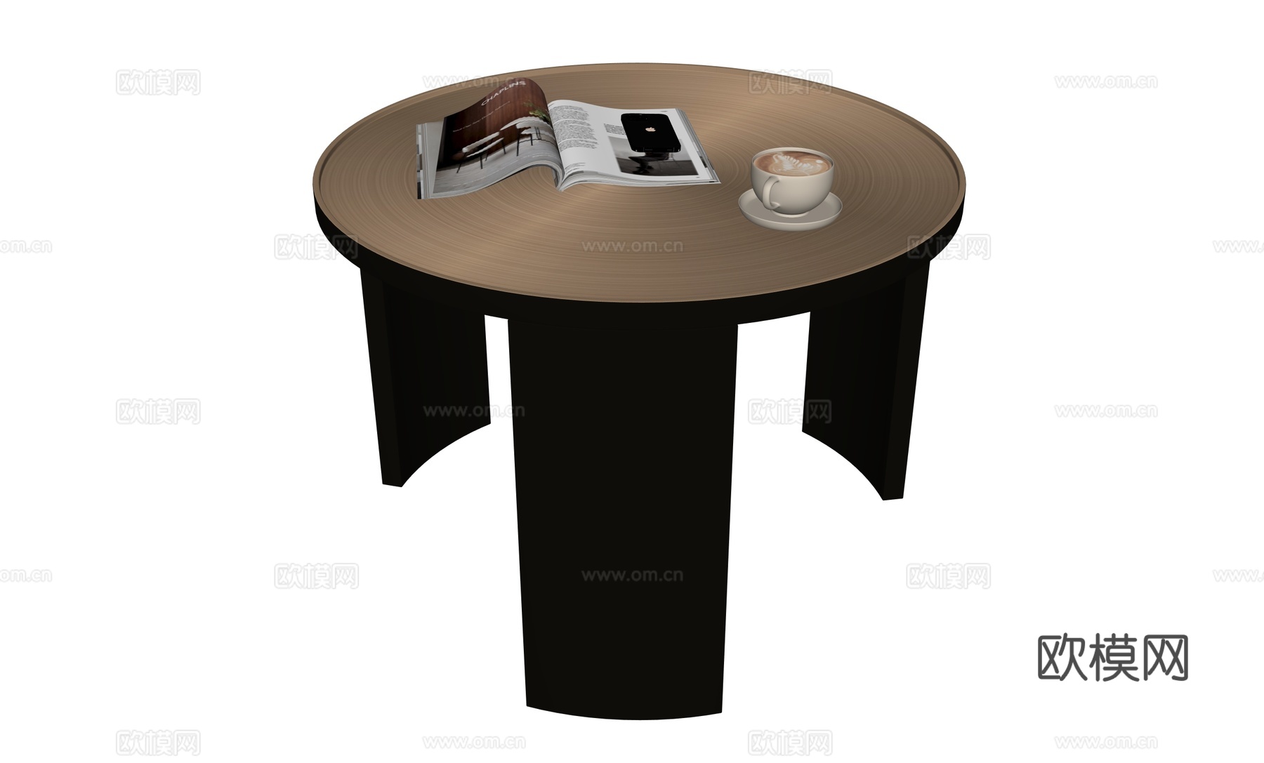 轻奢茶几角几边几圆几su模型