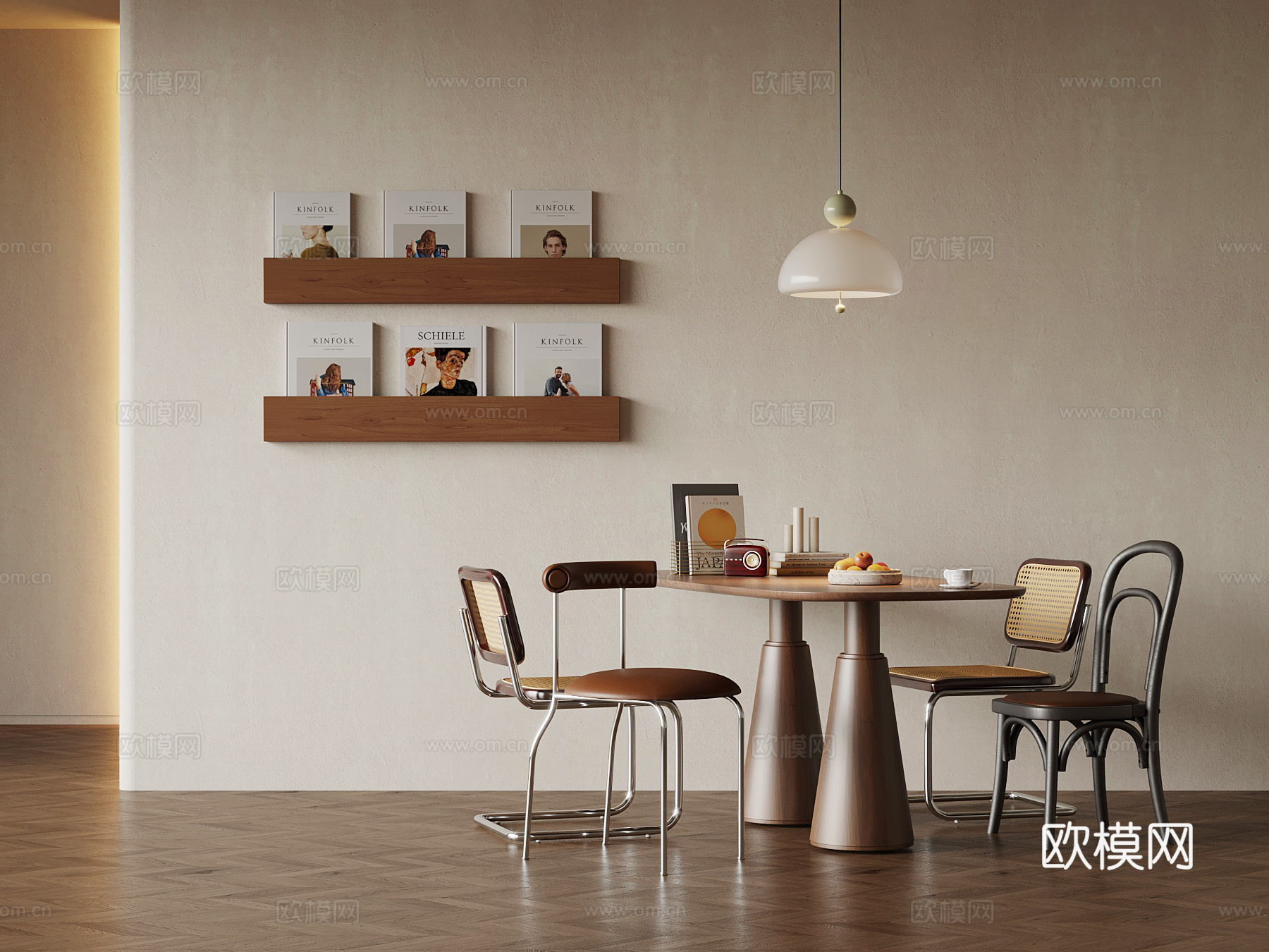 法式中古风餐桌椅su模型