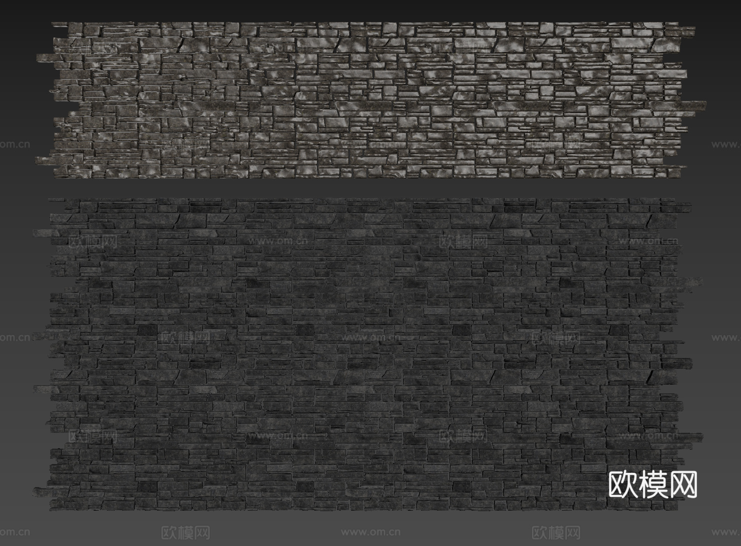 现代背景墙 石头墙 青砖墙 碎石墙 毛石墙su模型