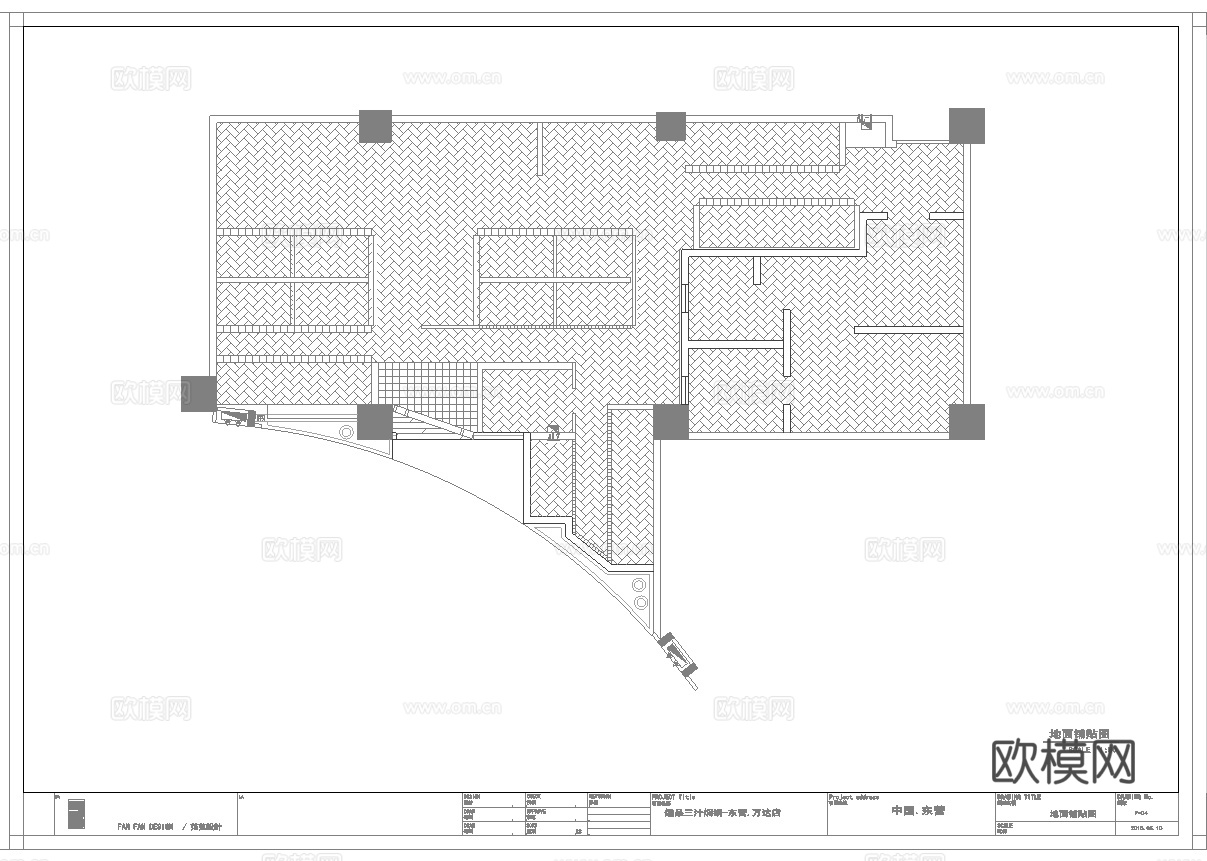 最新全套 快餐厅 施工图合集cad施工图