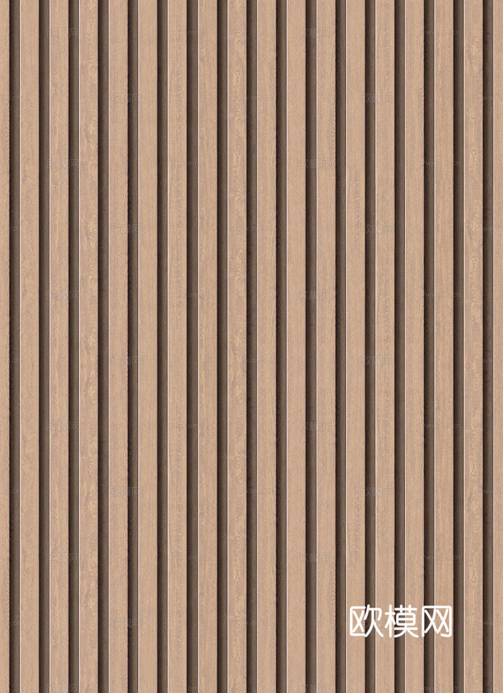 无缝原木奶油风木格栅 长城板贴图