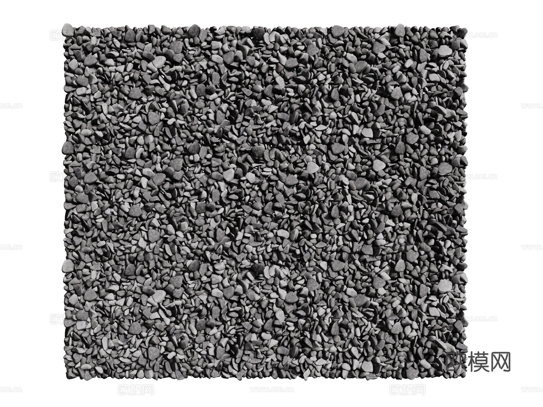 现代鹅卵石 石头石子 景观石  烁石碎石 铺面石子3d模型下载