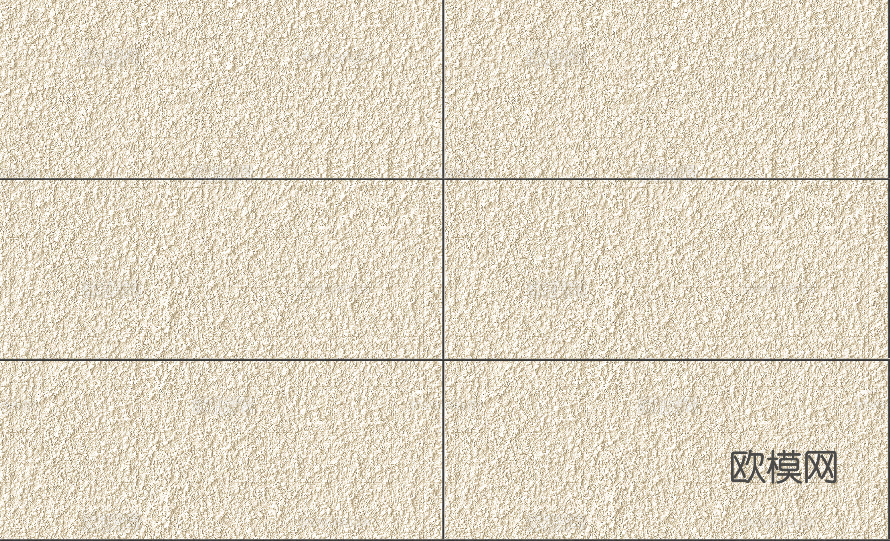 现代无缝米色真石漆 分缝砂岩漆 外墙漆贴图