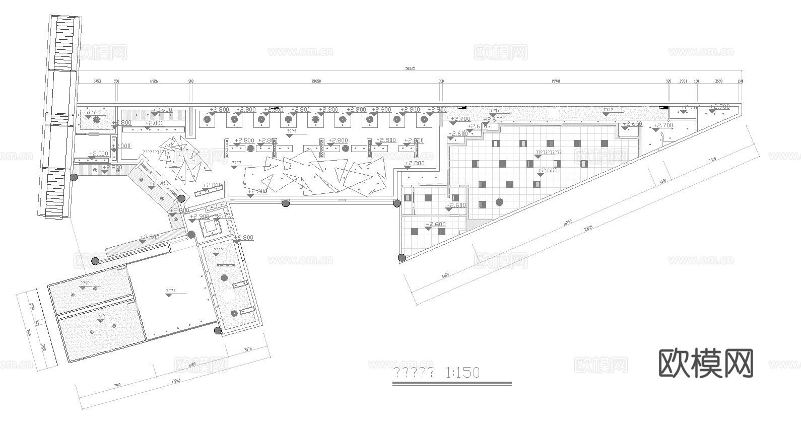最新全套 面馆 施工图合集cad施工图