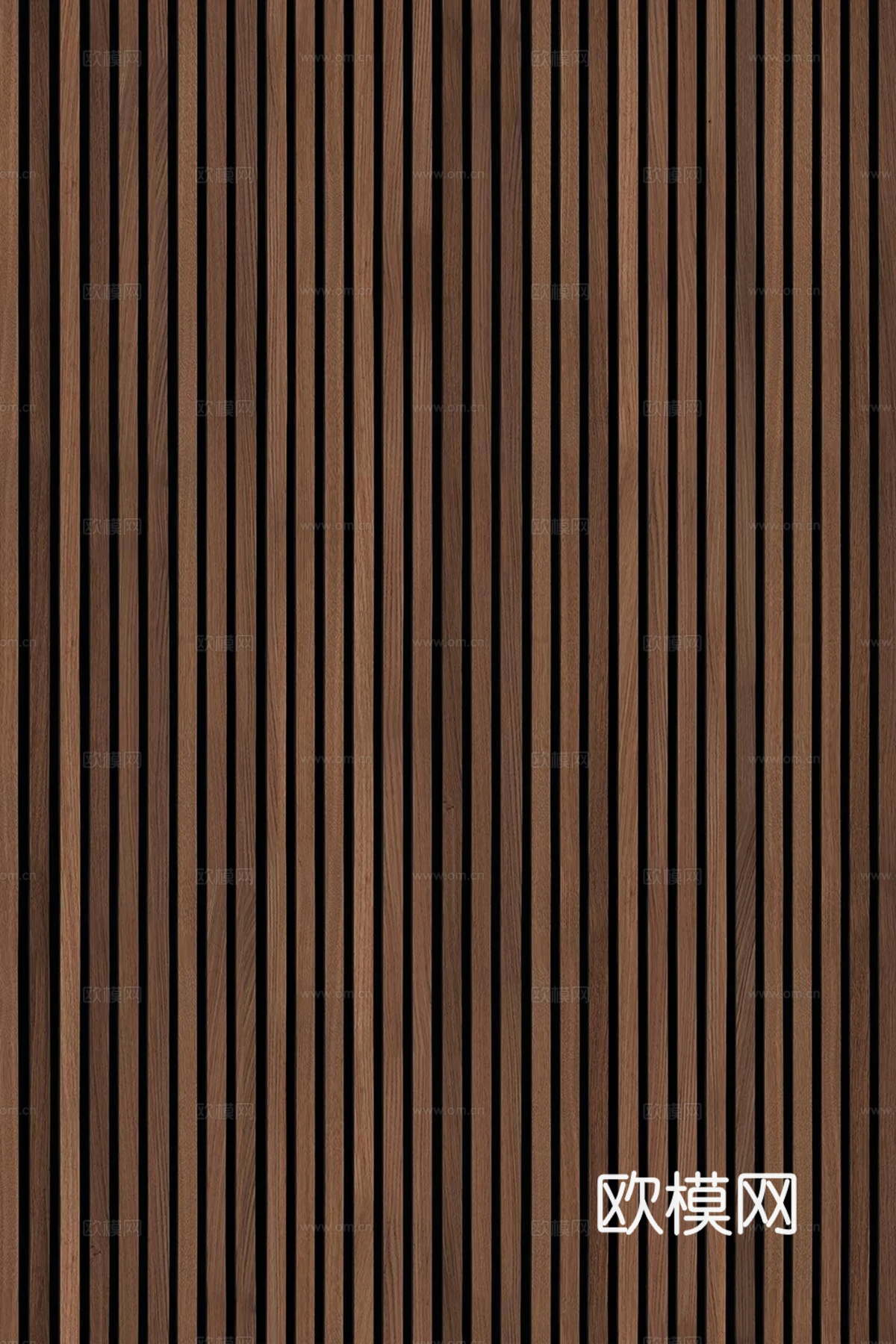 无缝深棕色木格栅 板材 长城板 波浪板