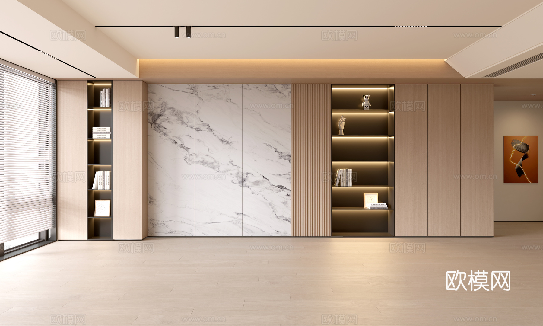 现代客厅 奶油客厅 沙发背景墙 客厅背景 奶油风背景墙3d模型下载