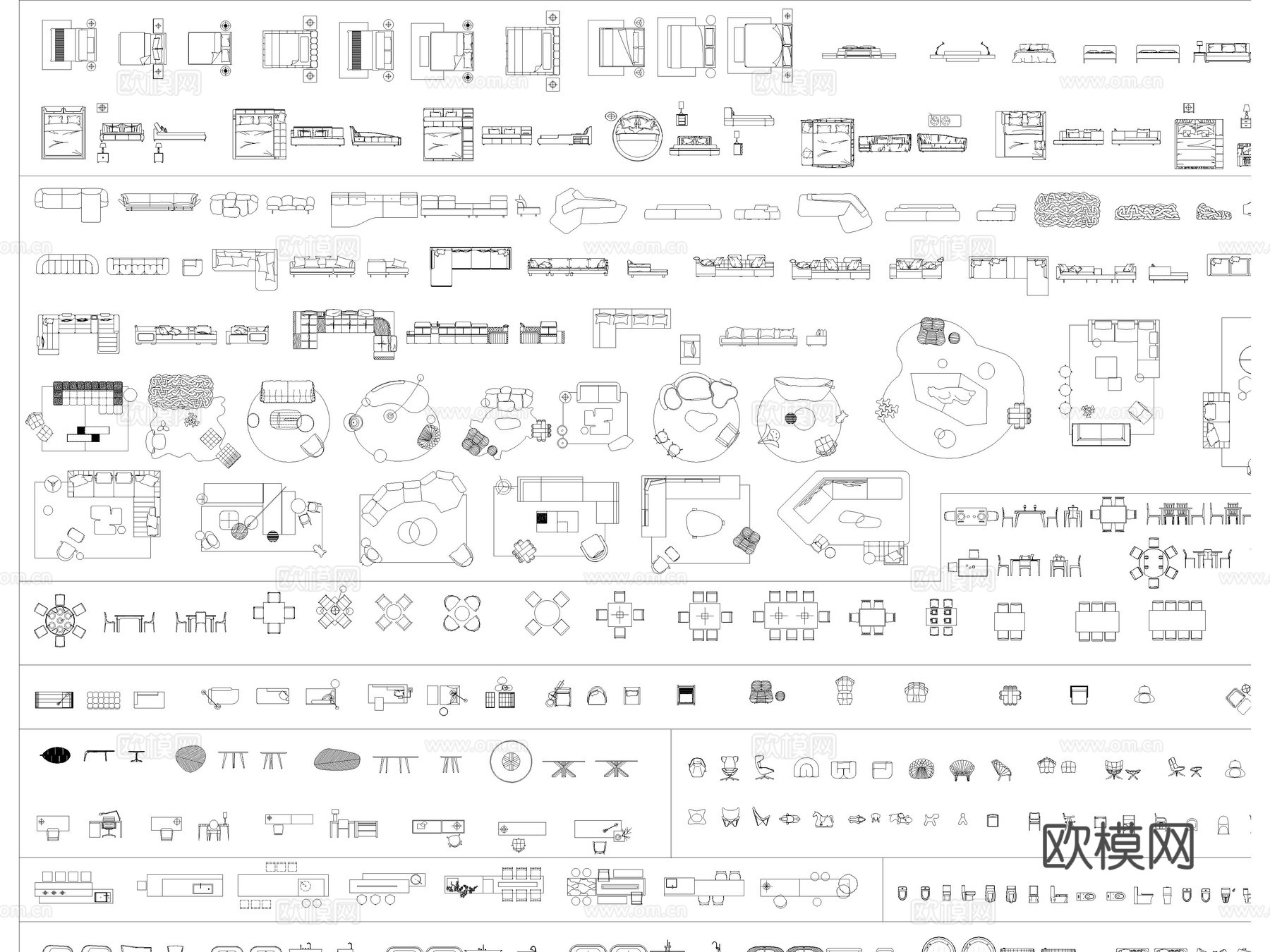 2026年最新室内设计家装工装空间分类CAD图库cad施工图
