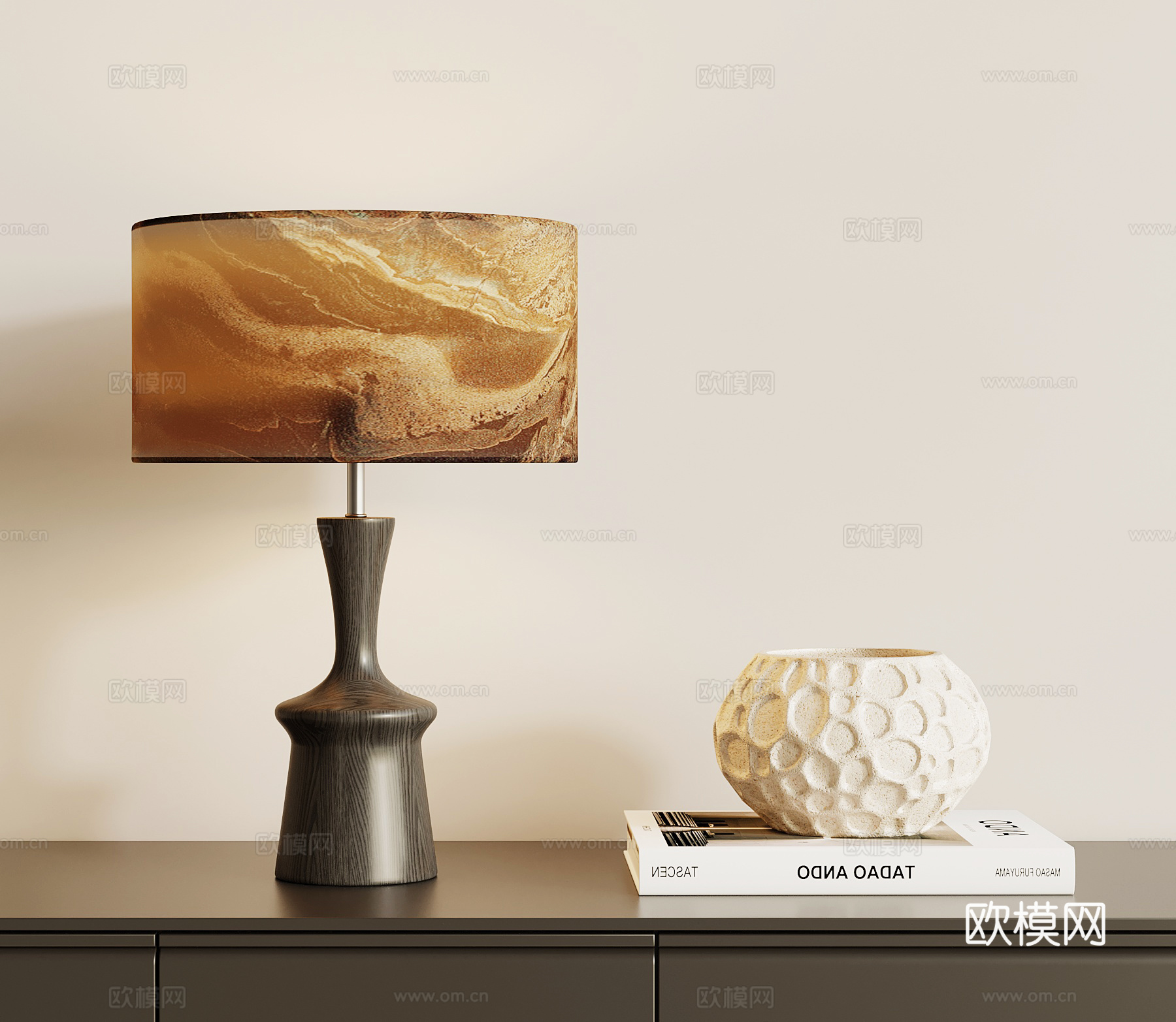 现代意式台灯3d模型下载