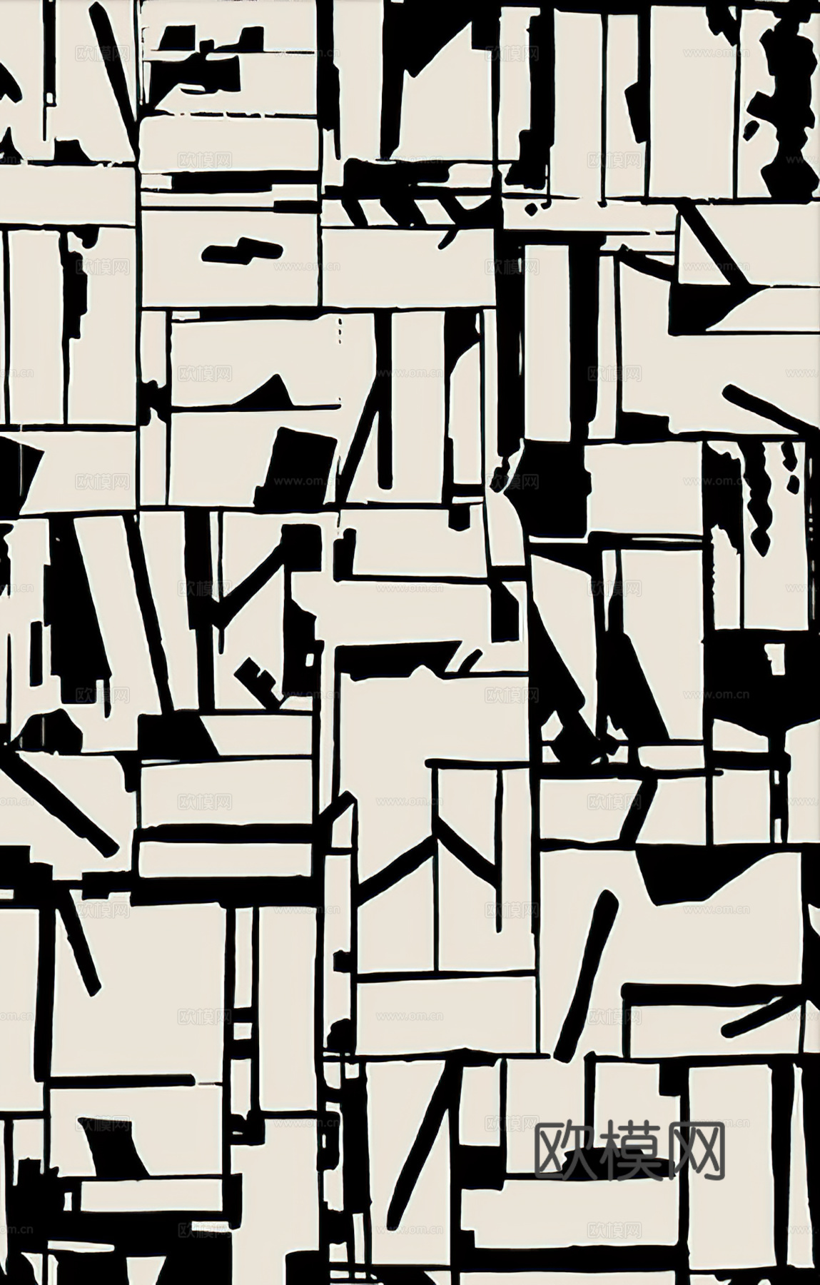 侘寂简约抽象挂画 艺术挂画 肌理画 黑白艺术画贴图