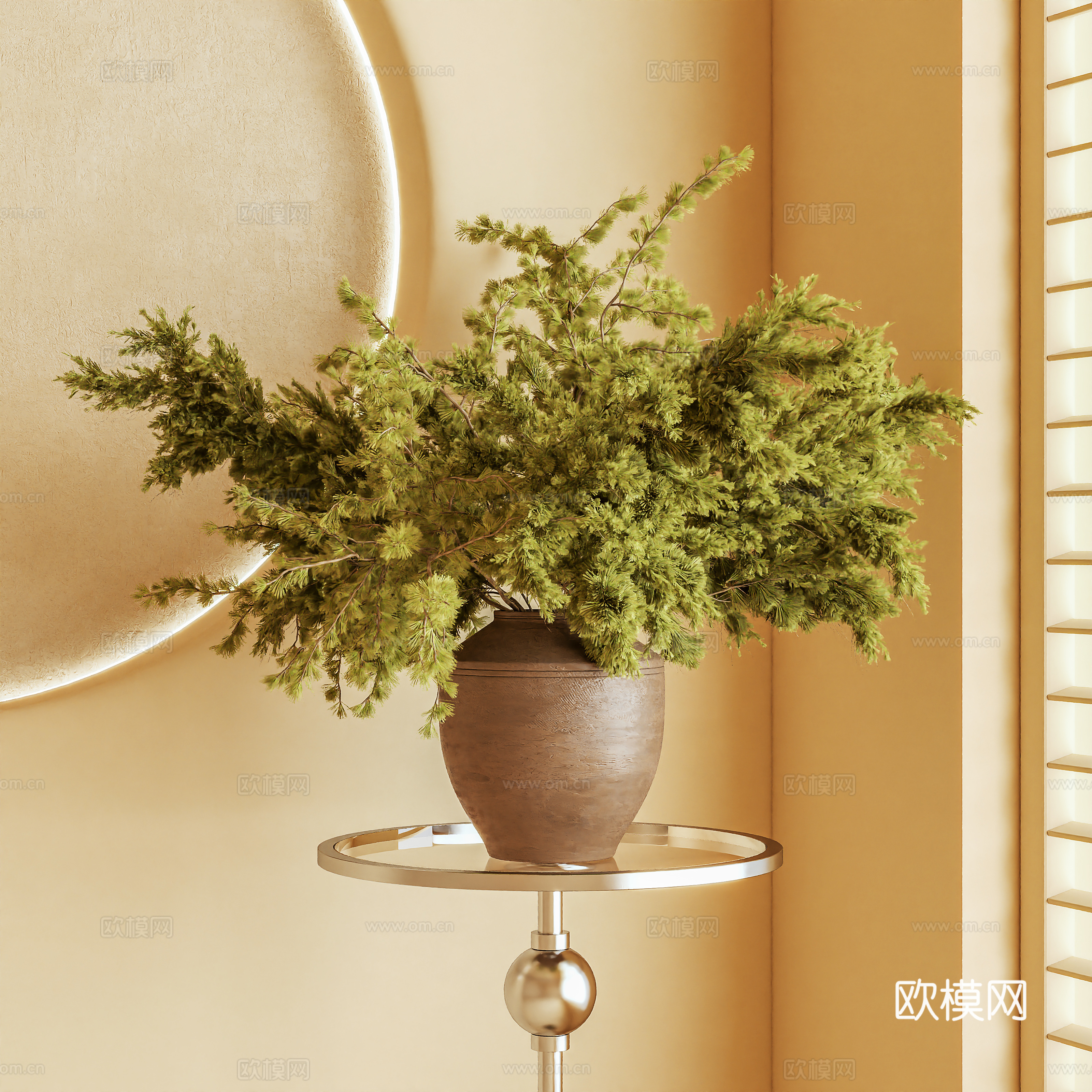 绿植 盆景 树枝 摆件3d模型下载