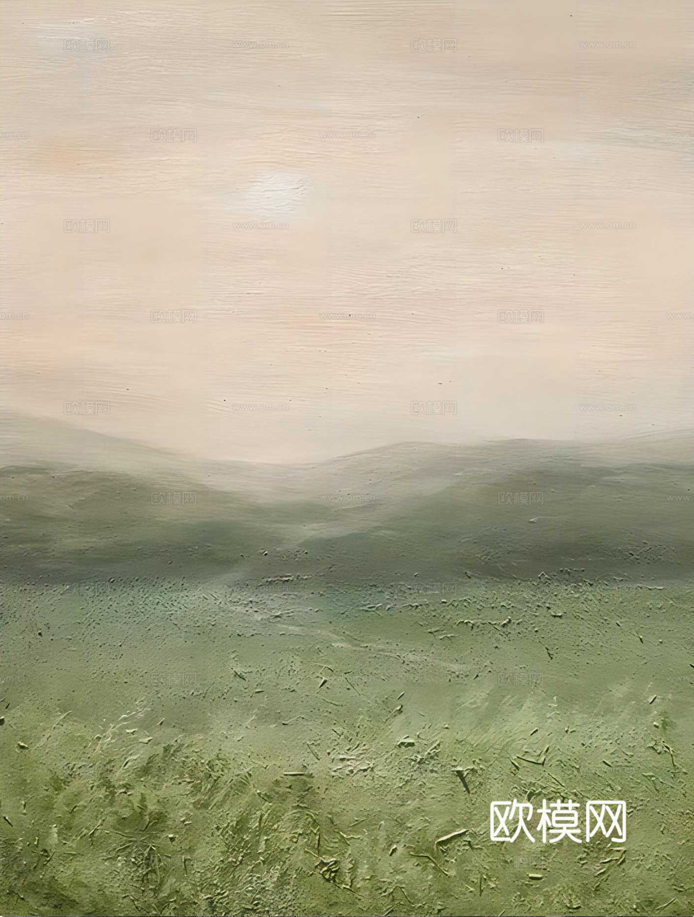 简约奶油挂画 油画抽象艺术挂画贴图