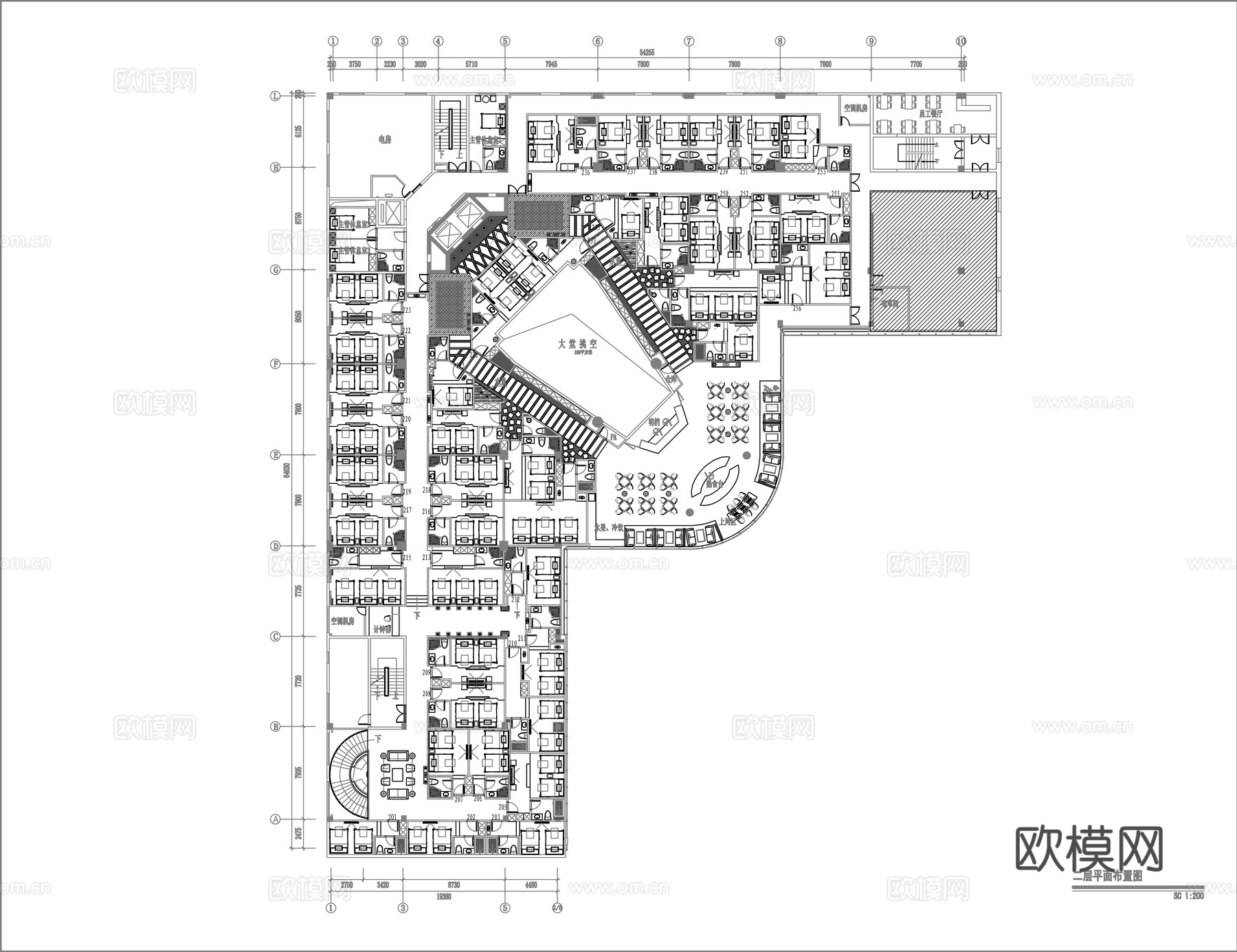 最新全套 酒店 宾馆 施工图合集cad施工图