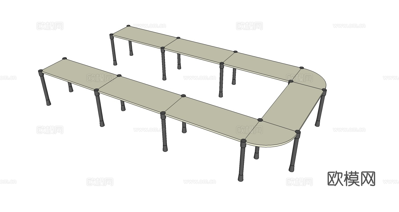会议桌 培训桌su模型
