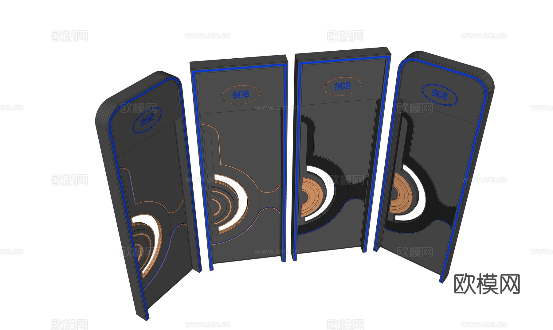 房门  科技门  KTVsu模型