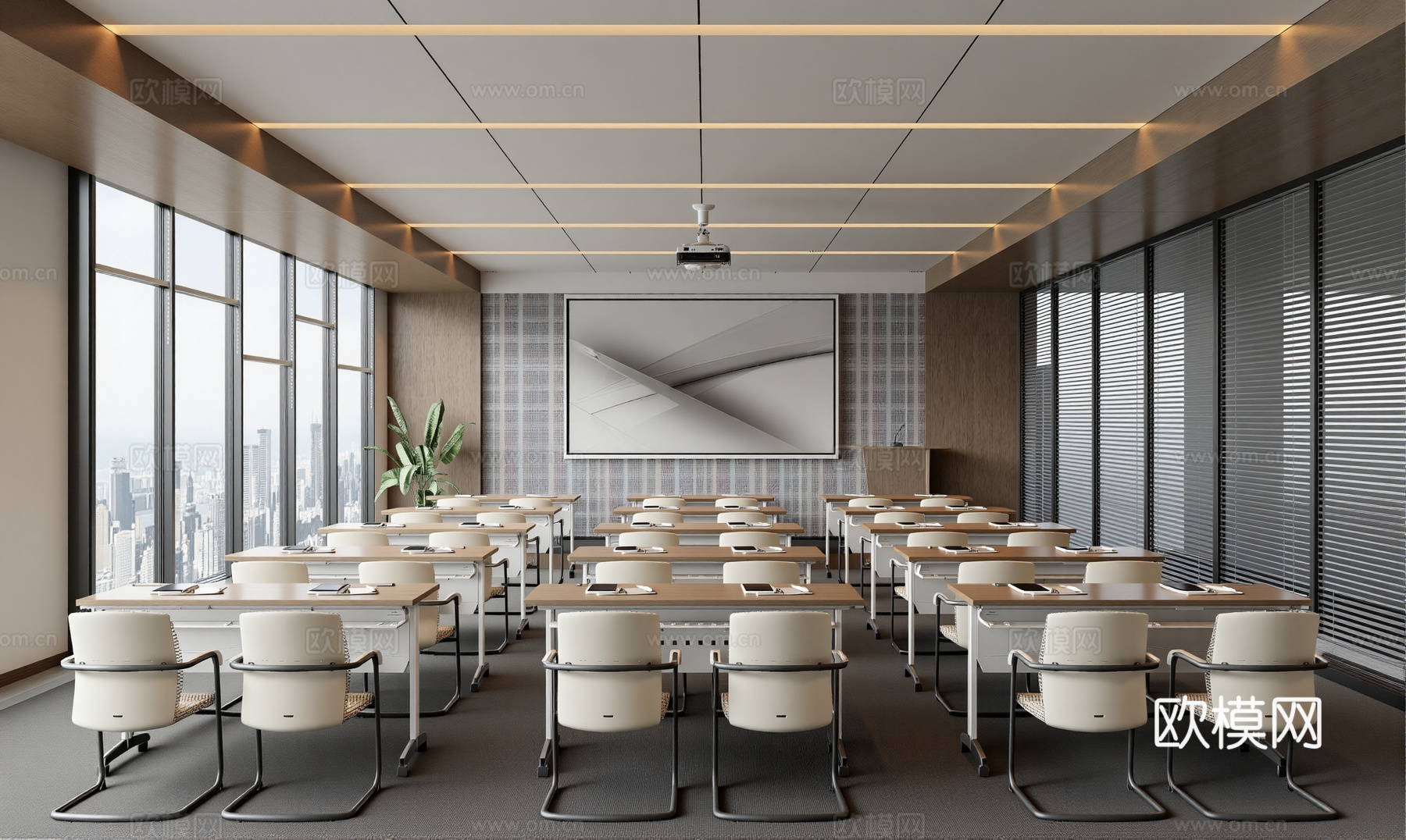 会议室宣讲室讲堂su模型