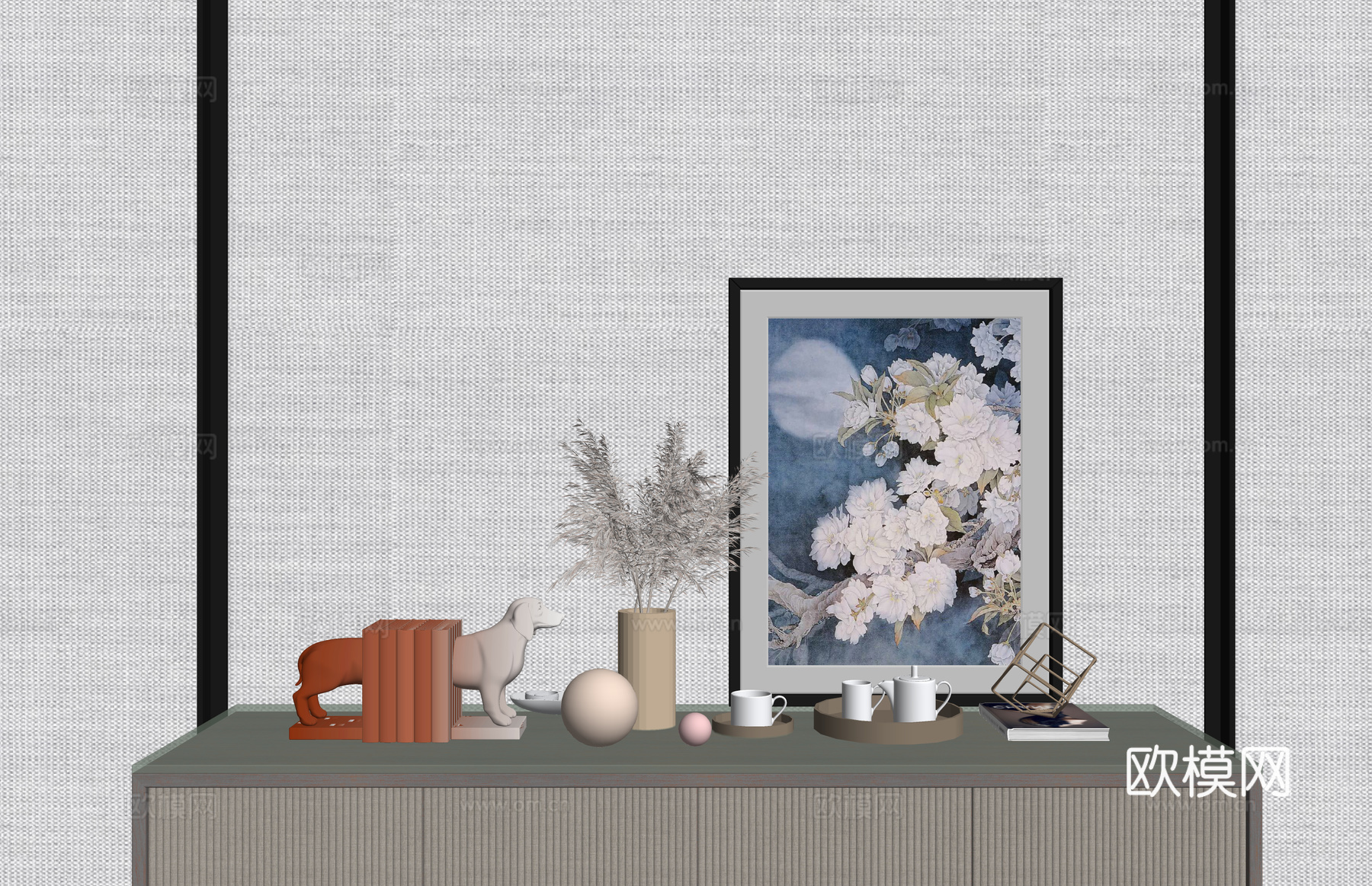 摆设 饰品 挂件 陈设 摆件 室内小品 工装 小品 摆件 景su模型