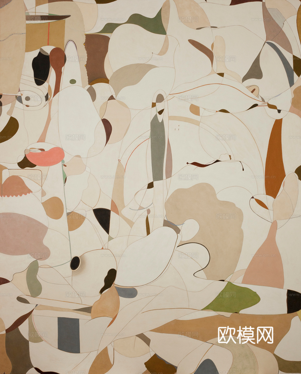 现代装饰艺术画 抽象画 现代画贴图