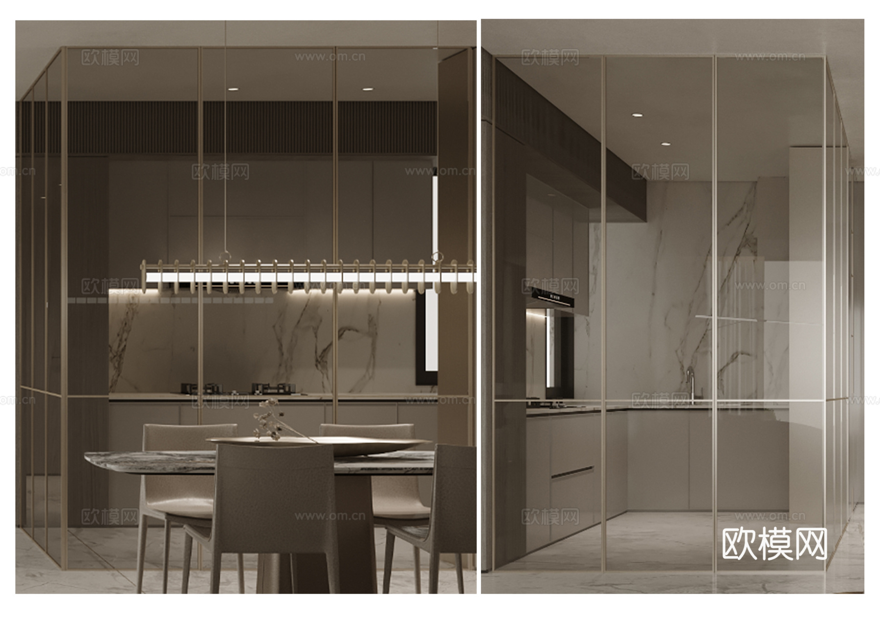 厨房移门节点 玻璃移门 门立面平面图 门节点图cad施工图