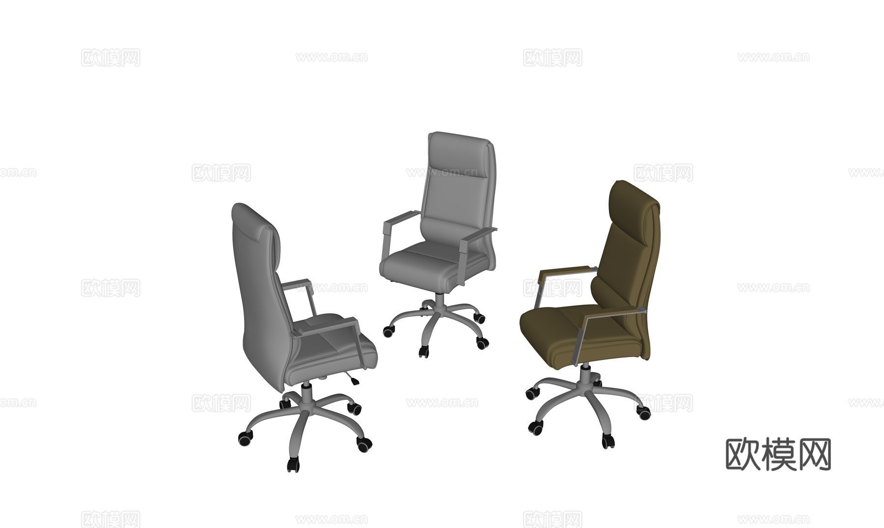 经理椅办公椅su模型