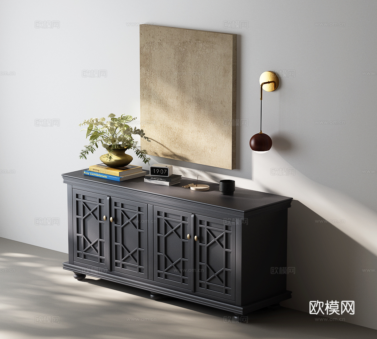 玄关柜 边柜 斗柜 装饰柜 餐边柜3d模型下载