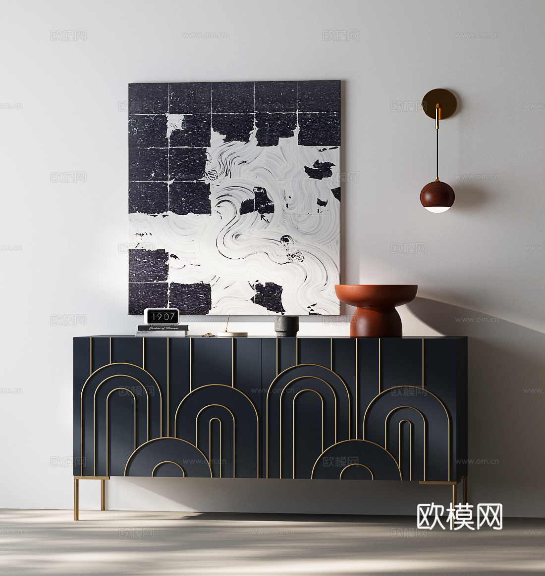 玄关柜 边柜 斗柜 装饰柜 餐边柜3d模型下载