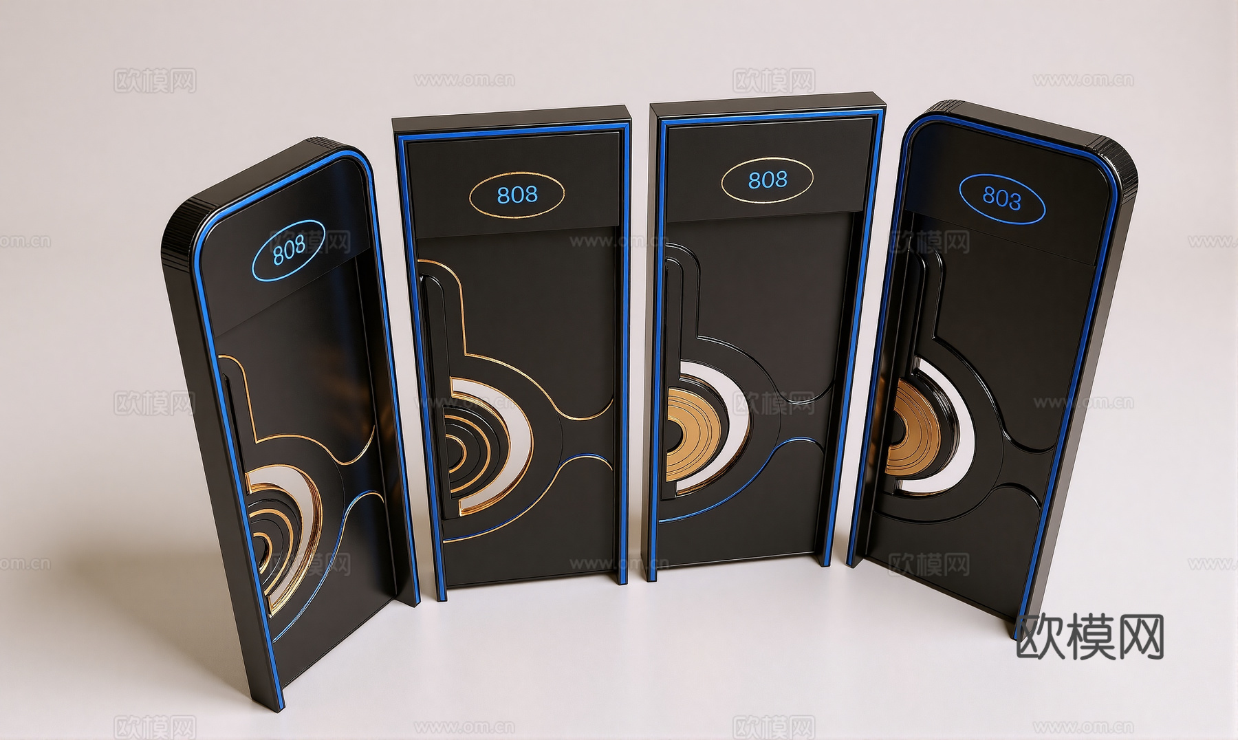 房门  科技门  KTVsu模型