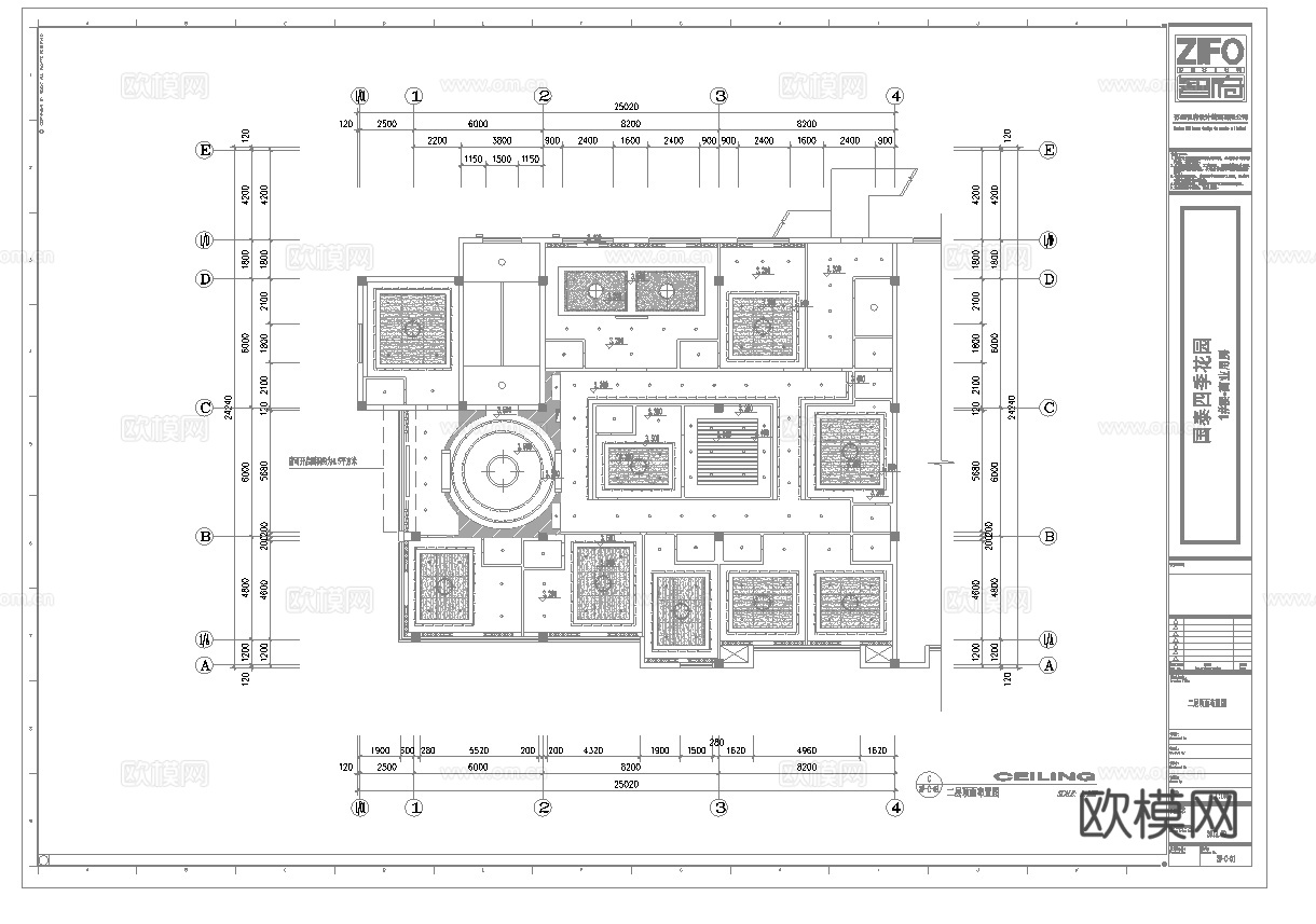 茶楼会所 最新全套施工图合集cad施工图