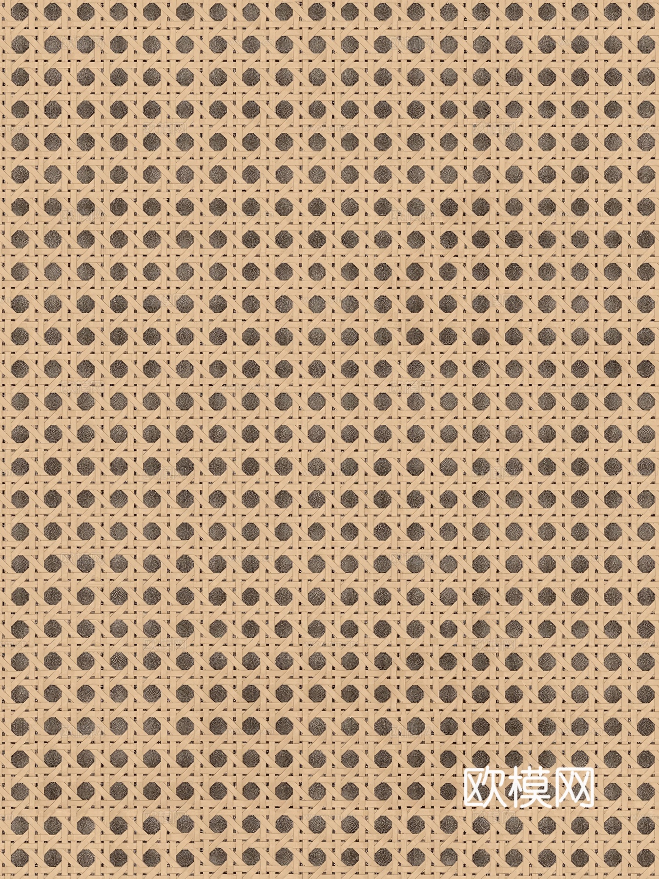 侘寂风无缝藤编