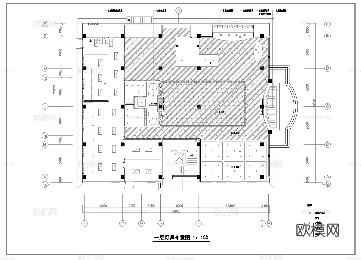 中餐厅 最新全套施工图合集cad施工图